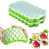 Silicon Ice Cube Tray With Lid | 36-Cube