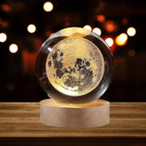 1 Pc USB LED Galaxy Crystal Ball Lamp | 3D Planet Moon Night Light