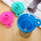 Pack of 3 Silicone Oil Funnel, Kitchen Liquid Oil Dispensing Tool
