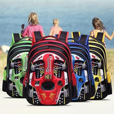 Kids Racing Car Nylon Backpack | Lightweight School Bag for Boys & Girls