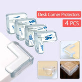 4pcs Table Corner Protector - Child Safety Transparent Silicon Furniture Corner Protectors
