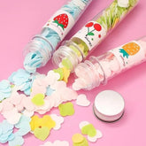 100 Pcs Disposable Flower Paper Soap With Portable Tube Multi Color Travel Sheets For Hand Washing And Outdoor Use
