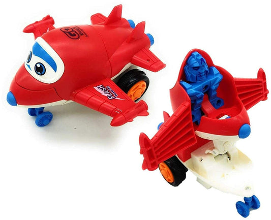 Transforming Aeroplane Friction Toy For Kids With Quick Character Change High Quality Abs Material And Fun Play