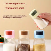Sealed Seasoning quantitative Bottle salt pepper condiment Dispenser Glass Spice Jar 1pcs