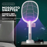 USB Rechargeable Mosquito Racket With Stand – Electric Insect Killer Bat For Indoor And Outdoor Use