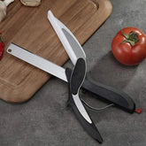 New Smart Clever Cutter Scissor 2 In 1 Cutting Board
