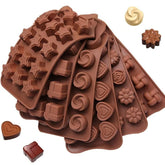 Silicone Chocolate Molds Shapes | Non-Stick Candy & Cake Making Mold for Kids & Adults