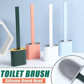 Toilet Brush Silicone Brush Toilet with Quick Drying Holder