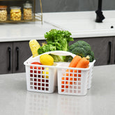 Plastic Bathroom Basket Kitchen Sink Basket Shower Caddy Basket with Compartments