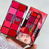 10 In 1 Lipstick Blush Palette - Multi Functional High Pigmented Creamy Material