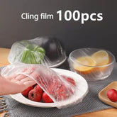 100pc Disposable Cling Film Cover Household Refrigerator Food Fruit Preservation Cover Dust-proof