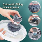 Kitchen Soap Dispensing Palm Brush