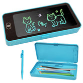 Pencil Box with LCD Writing Tablet | Kids Stationery Box with Writing Pad & Stylus