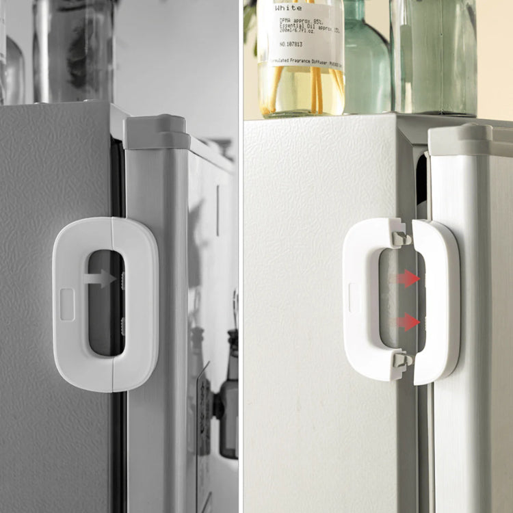 Child Safety Fridge Lock – Self Adhesive Baby Proof Lock for Refrigerator, Cabinets & Drawers