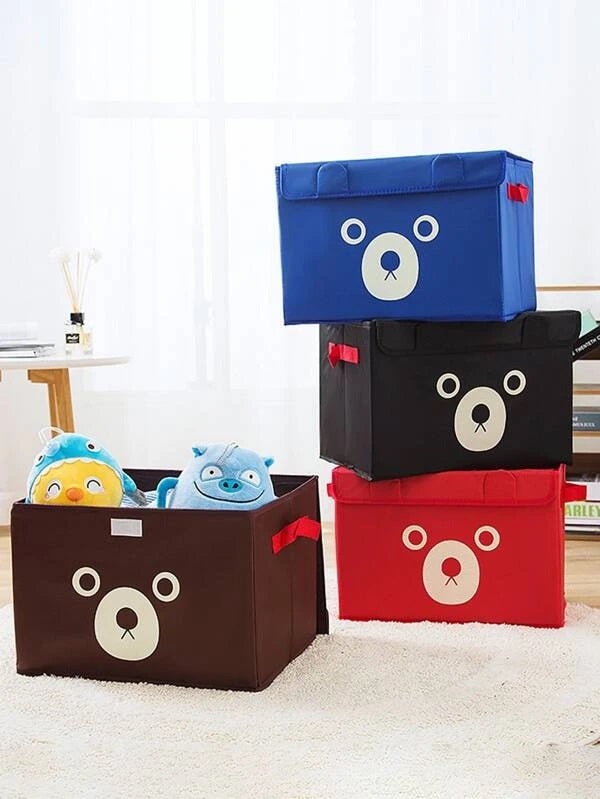 1 Pc Panda Design Folding Storage Bins Quilt Basket Kid Toys Organizer Storage Boxes
