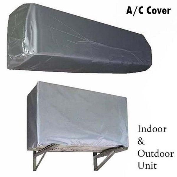 🏠 Premium AC Outdoor Unit Cover – Dustproof & Waterproof | 1.5 Ton | 2-Piece Set