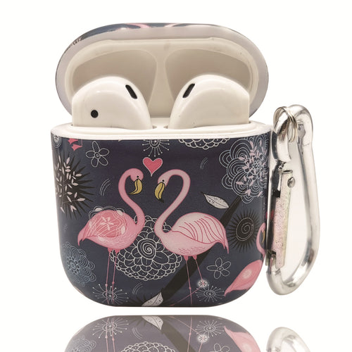 Apple Airpods with Flamingo Sunflower case