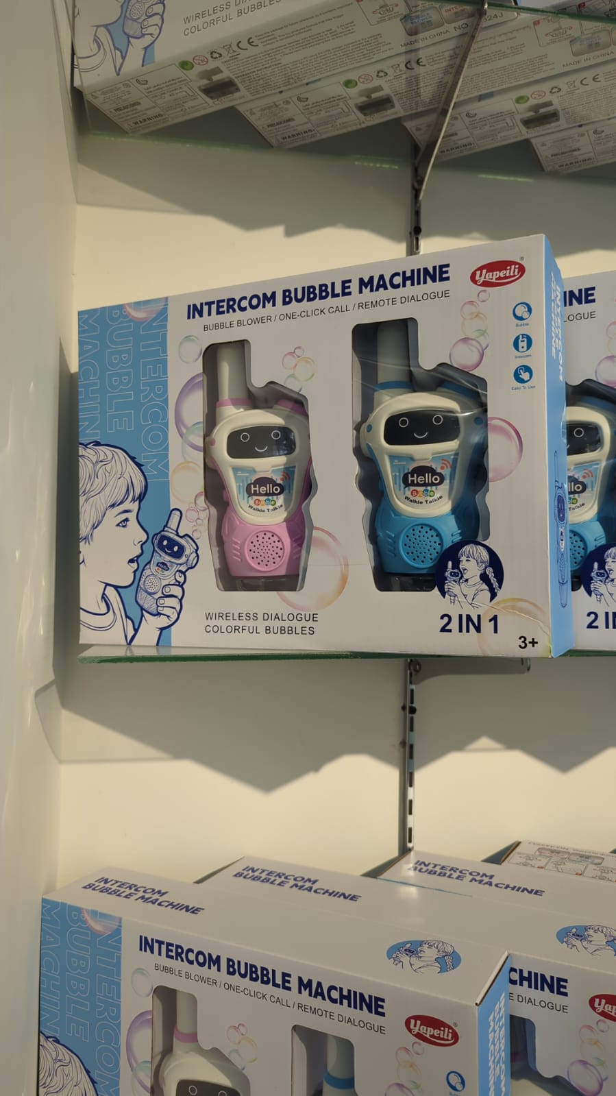 2 Pcs Intercom Bubble Machine Walkie Talkie Kids Bubble Maker Toy Fun Outdoor Bubble Blower Toy For Kids