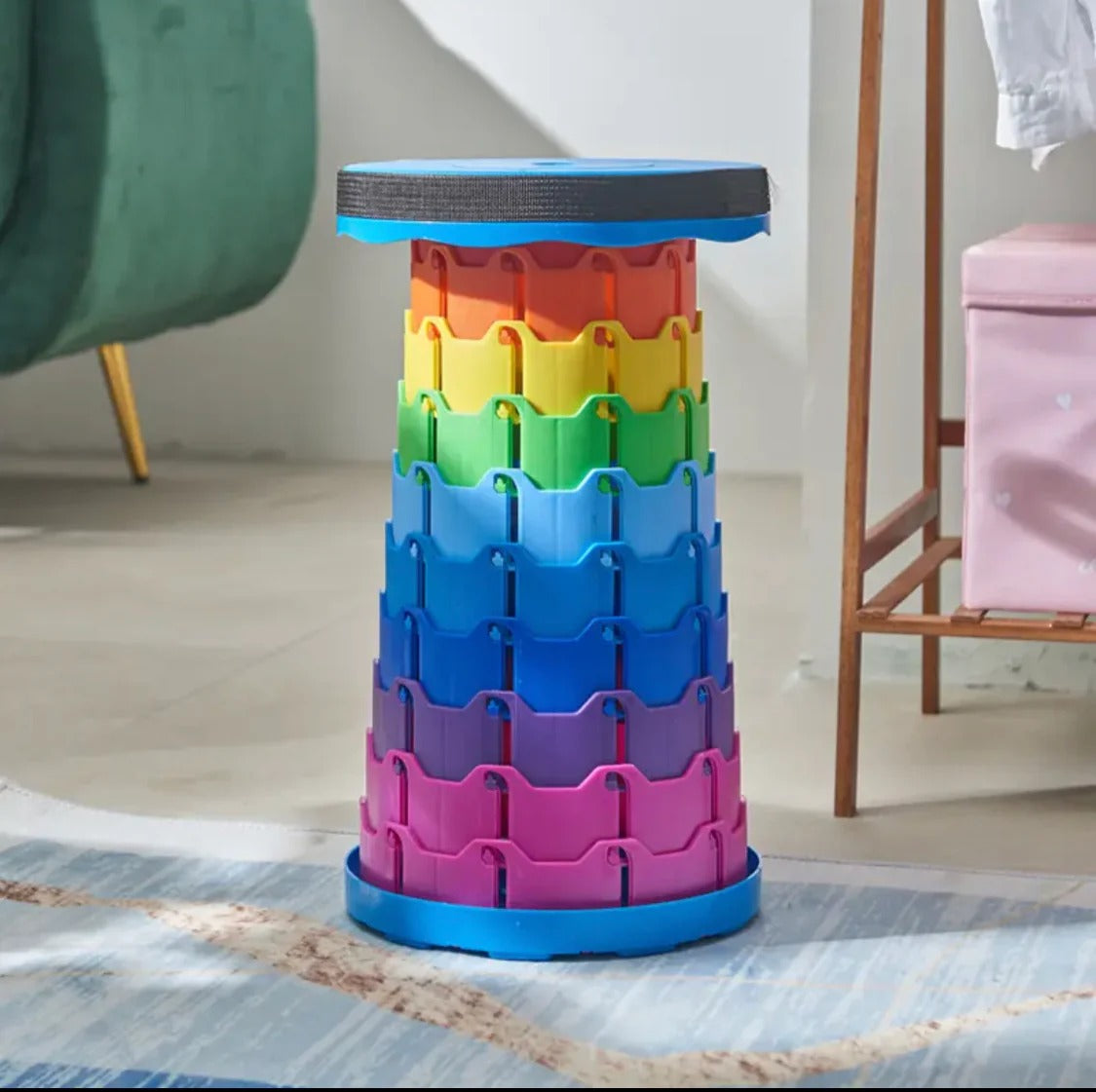 Portable Telescoping Stool, Folding Stool