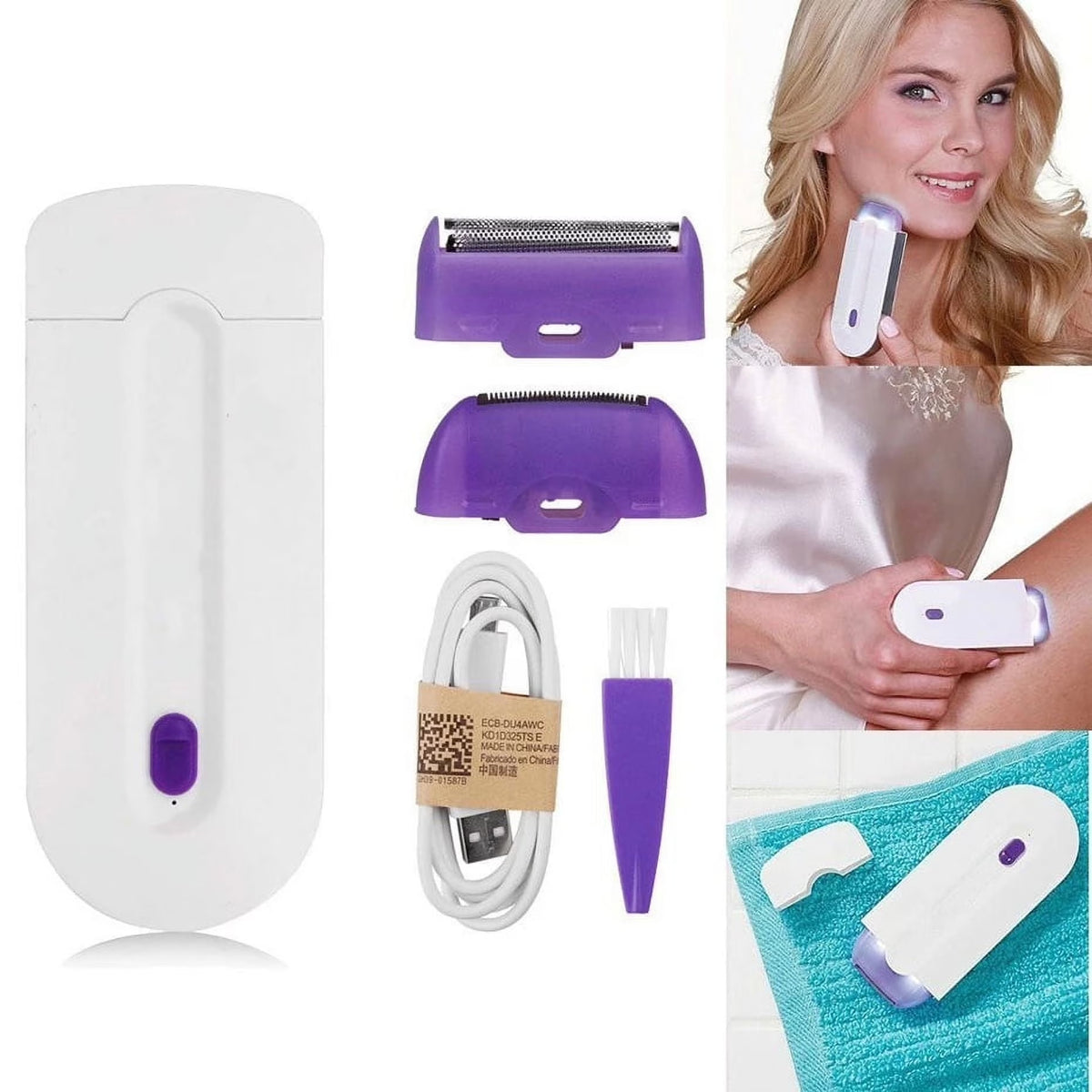 Finishing Touch Yes Hair Remover Rechargeable Painless Facial And Body Hair Remover Rotary Electric Shaver For Women