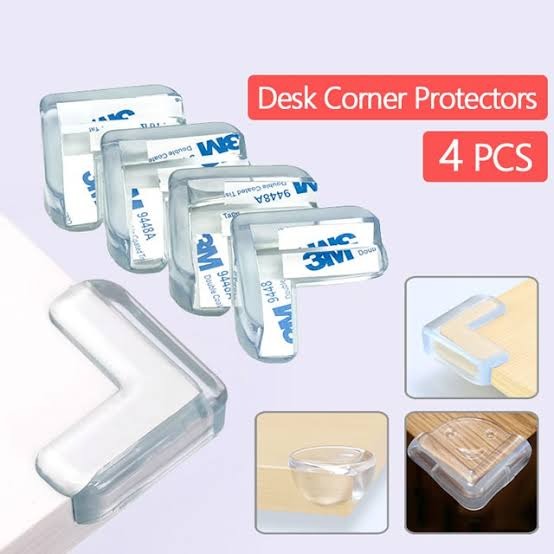 4pcs Table Corner Protector - Child Safety Transparent Silicon Furniture Corner Protectors