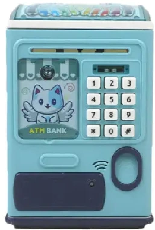 Creative Money Box ATM Machine | Password & Fingerprint Protection | Kids Savings Bank