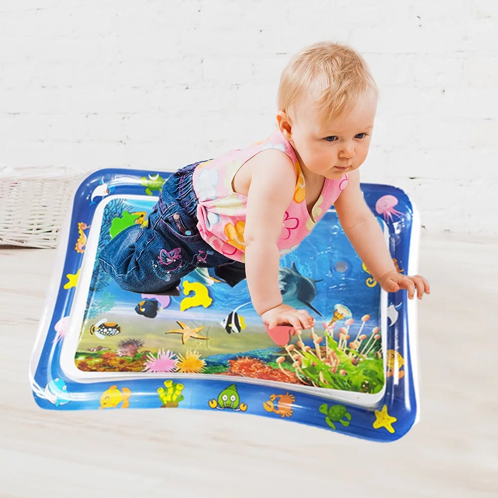 Inflatable Leakproof Tummy Time Water Mat for Kids – Safe & Fun Baby Play Mat