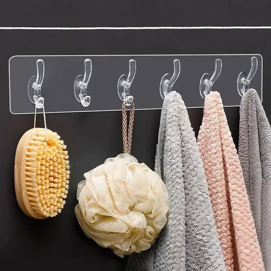 Seamless Heavy Duty Transparent Sticky Hooks Strip