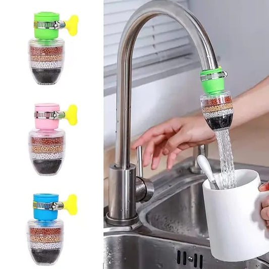 Fine Filter Faucet Anti Splash Water Saving Shower Head Purifier 6 Layer Filter Cartridge For Kitchen