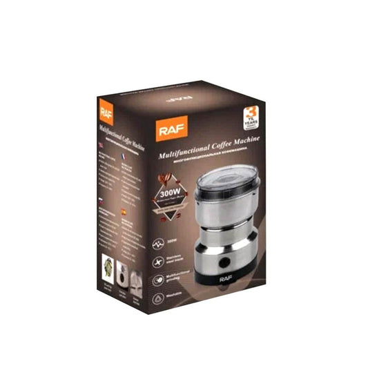 RAF R‑7113 Electric Grinder | 300W | Stainless Steel Blades | 85‑100g Capacity | Coffee, Spices & Masala