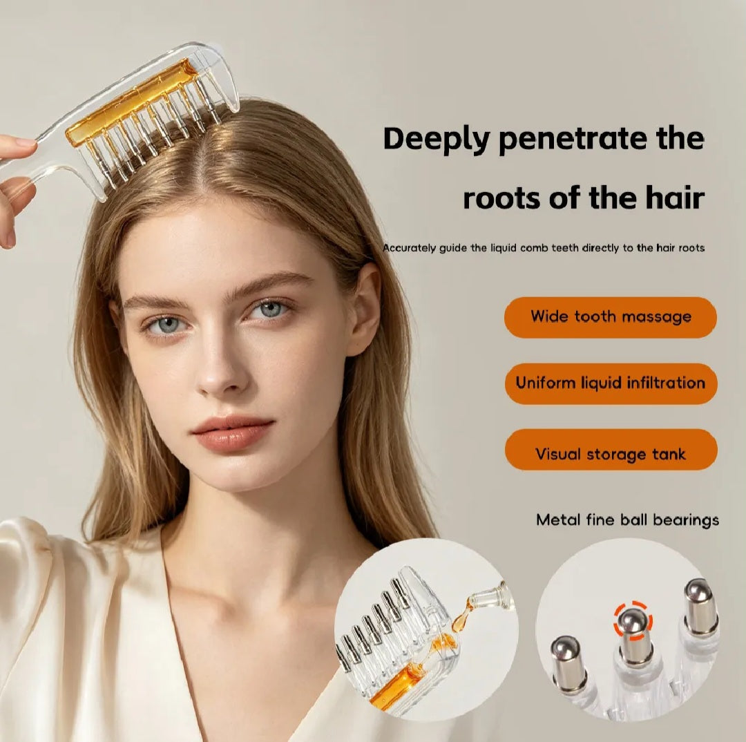 Scalp Massage & Relaxing Comb with Rolling Balls