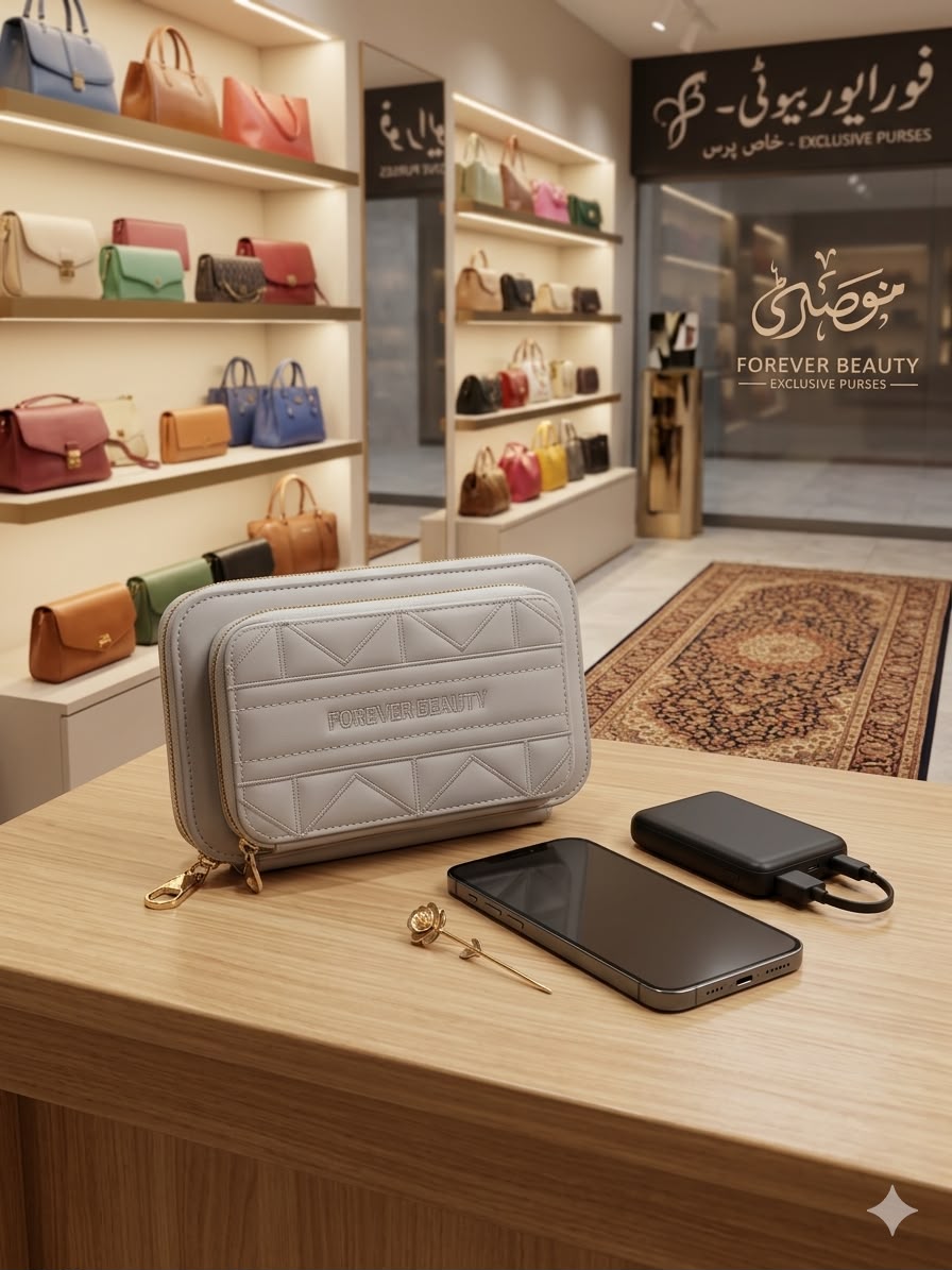 Premium Ladies Wallet with Long Strap