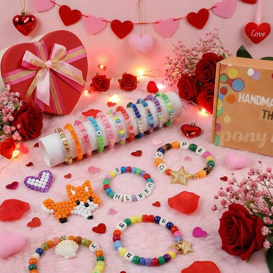 Pony Beads Friendship Bracelet Making Kit