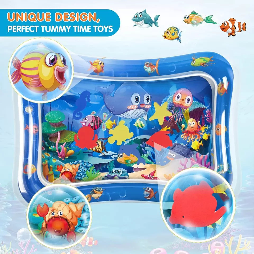 Inflatable Leakproof Tummy Time Water Mat for Kids – Safe & Fun Baby Play Mat